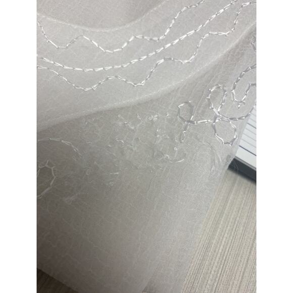 SAND N SUN Women’s Long Sleeve White Tunic Beach Swimsuit Coverup Top Medium - Picture 5 of 5